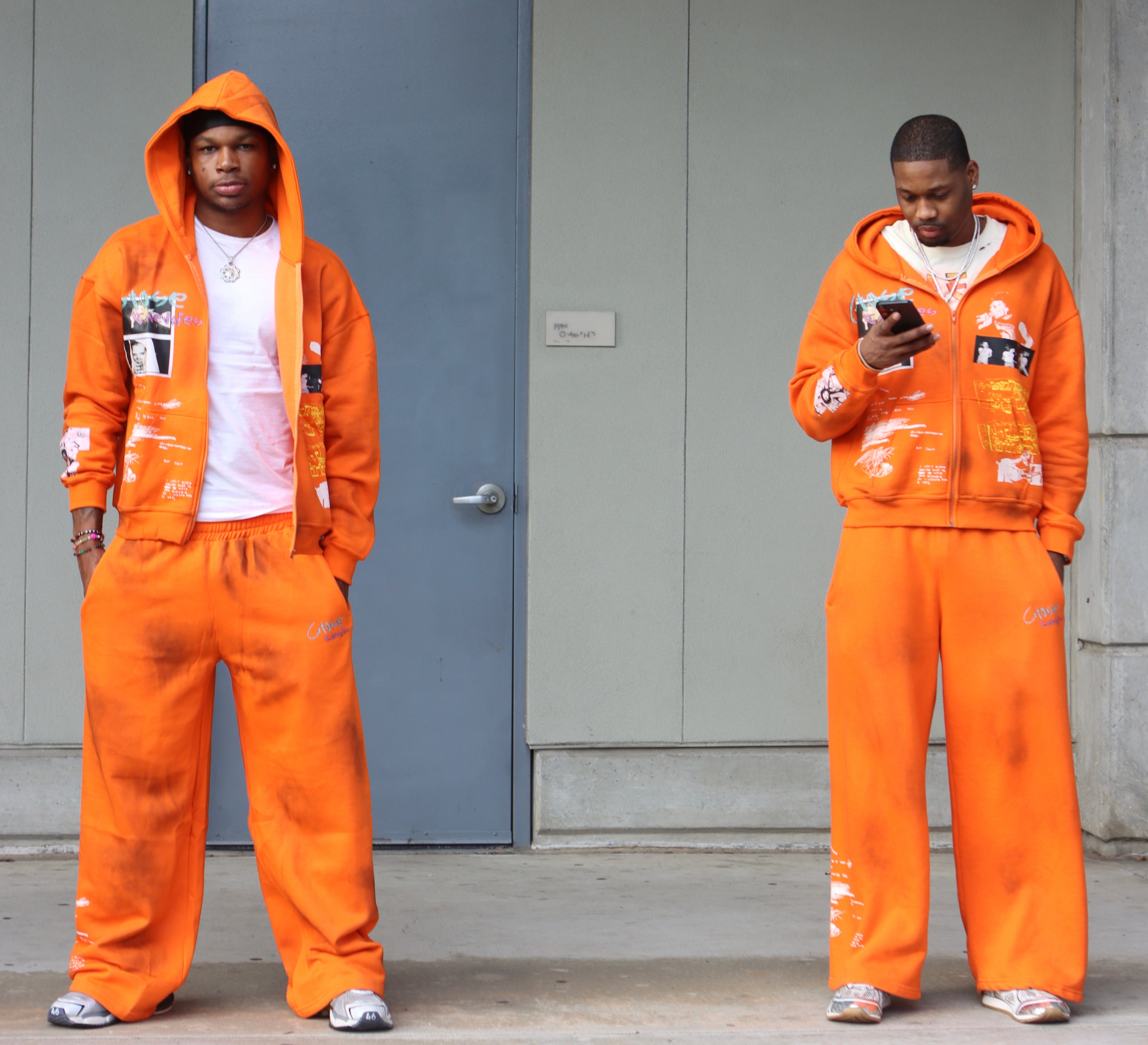 NEW ORANGE SWEATSUITS