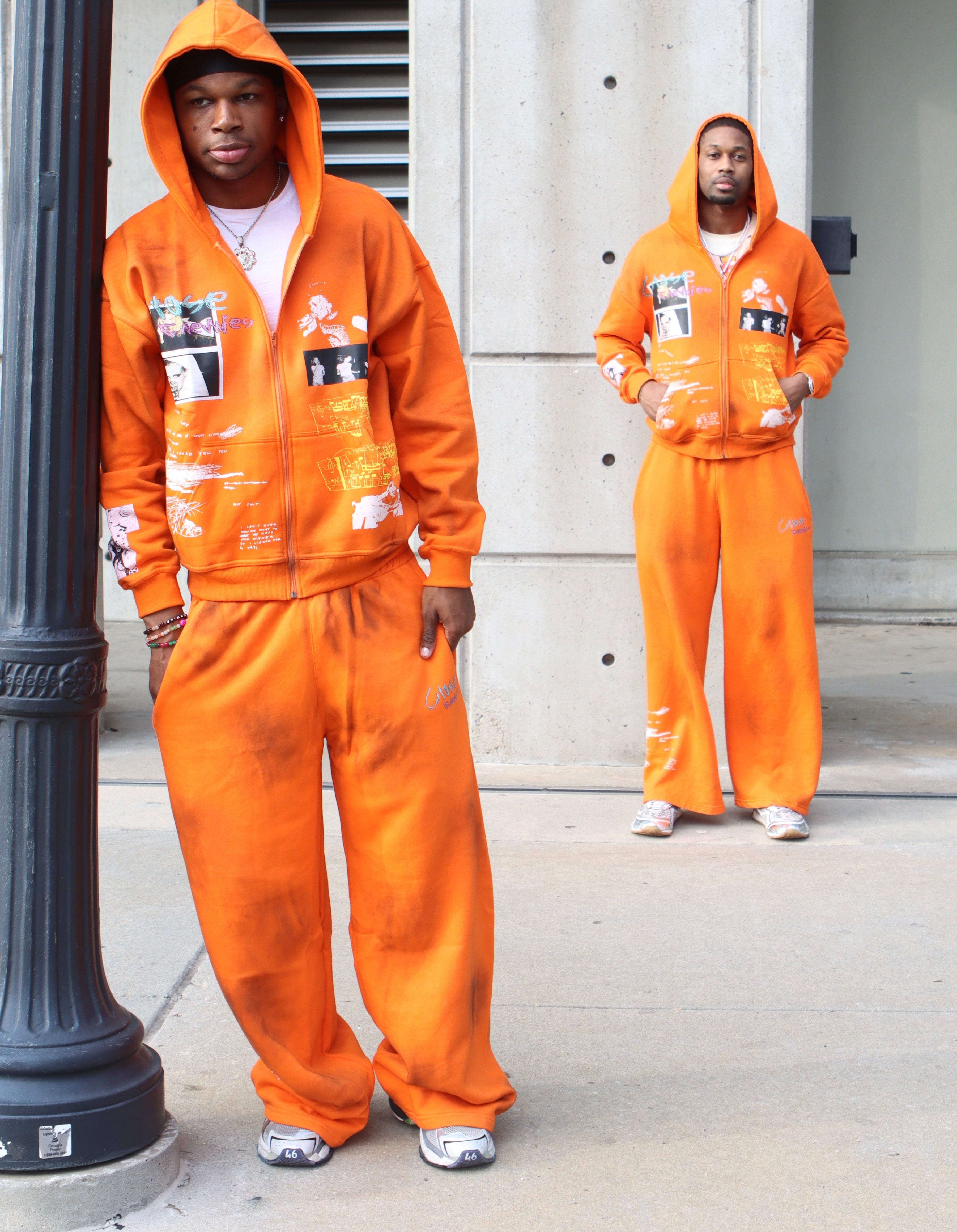 NEW ORANGE SWEATSUITS