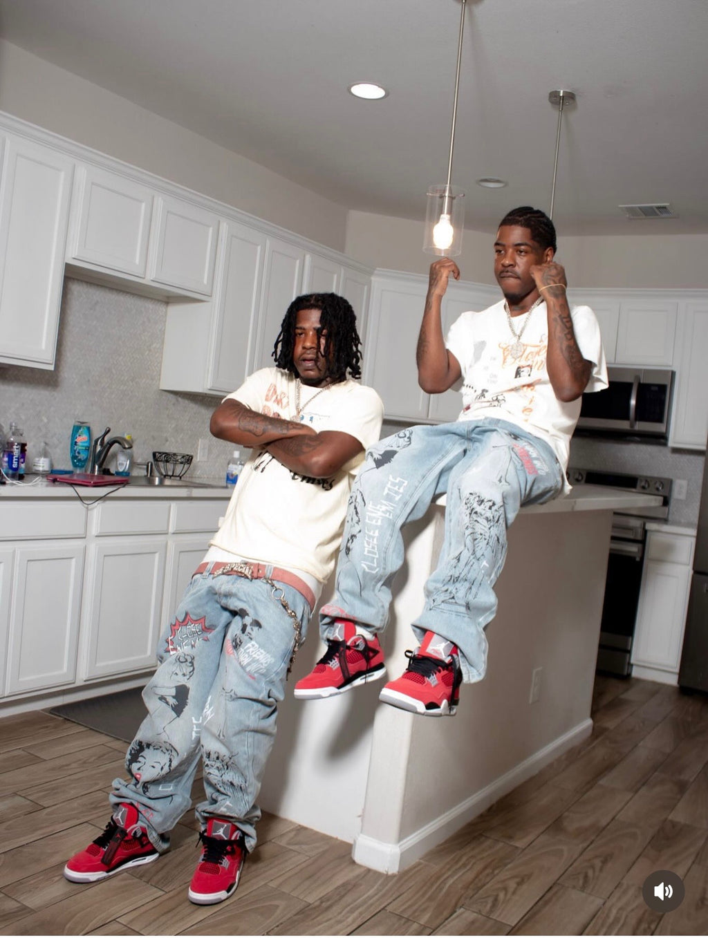 Graphic "Baggy" Denim