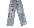 Graphic "Baggy" Denim
