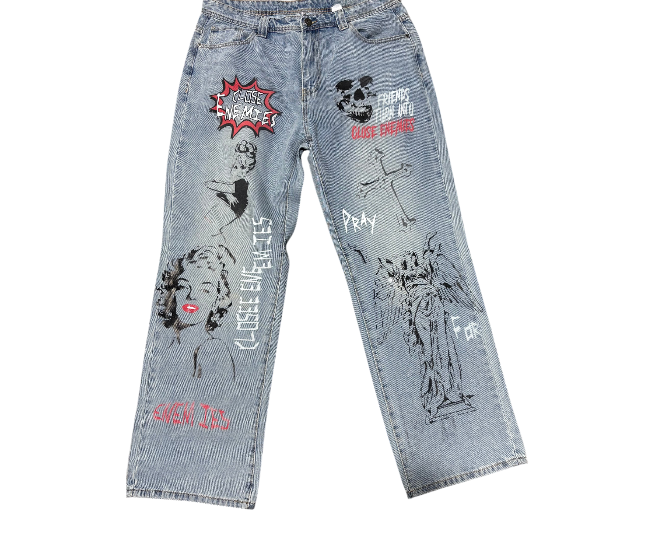 Graphic "Baggy" Denim